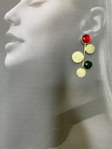 Rasaqa Handcrafted Designers Brass Earrings