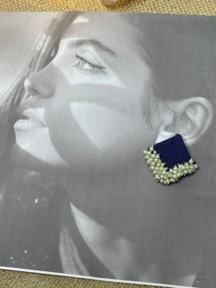 Zubeda Premium Quality Fabric Handmade Designer Earrings