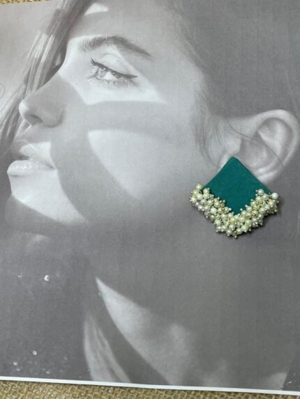 Zubeda Premium Quality Fabric Handmade Designer Earrings