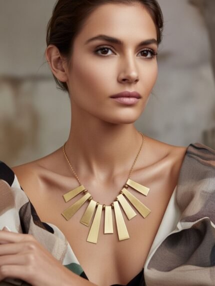 Rasaqa Handmade Designer Brass Neckpiece