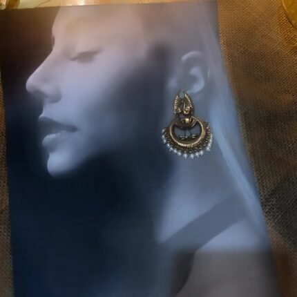 Shahi Premium Stone and Brass Ear Drops