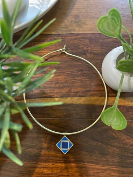 Rasaqa Handcrafted Designer Blue stone Hasli