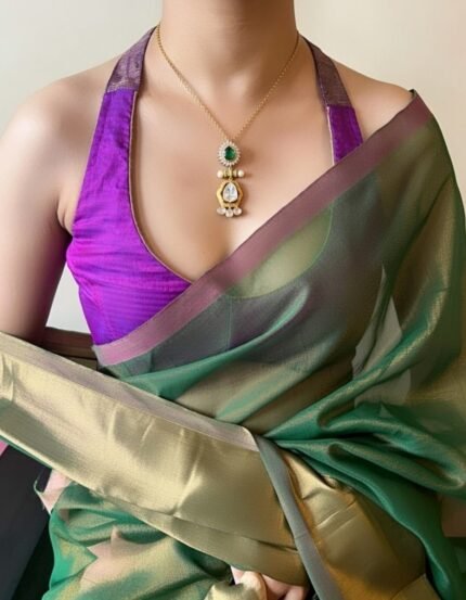 Shahi 92.5 Silver Polki Moissanite Jewellery Set