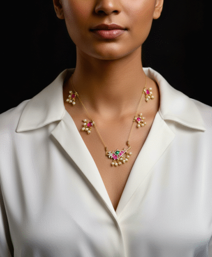 Amara Handcrafted Jadau Kundan Necklace
