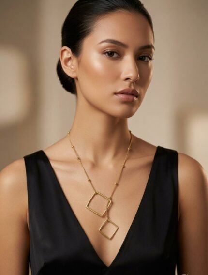 Bellucci 18 Karat Gold-plated Statement Neckpiece