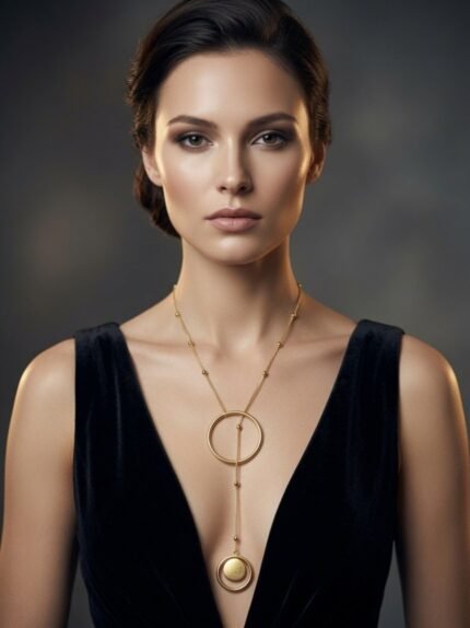 Bellucci 18 Karat Gold-plated Premium Statement Neckpiece