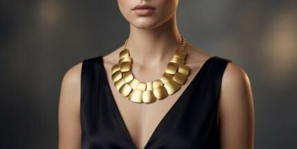 Bellucci 18 Karat Gold-plated Premium Statement Neckpiece