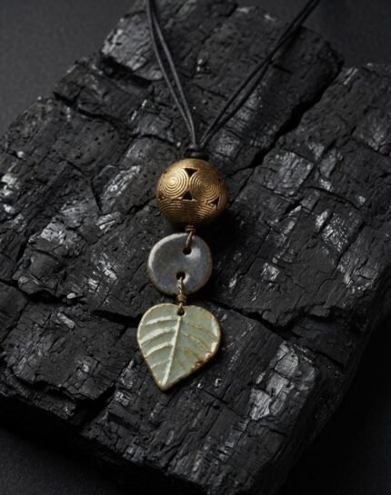 Bellucci Ceramic Dhokra art Neckpiece