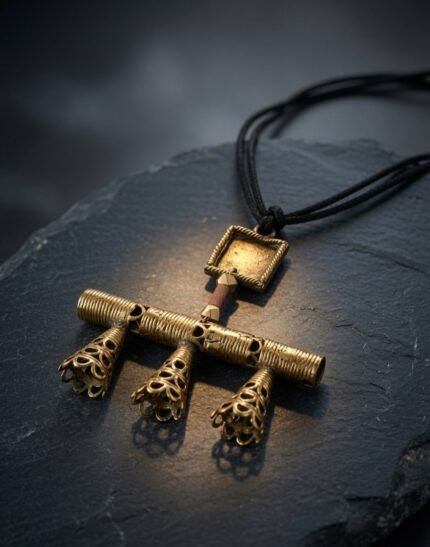 Bellucci Dhokra art and copper Neckpiece