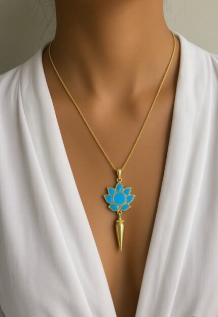 Amara Luxury designer Jadau Kundan Pendant Chain